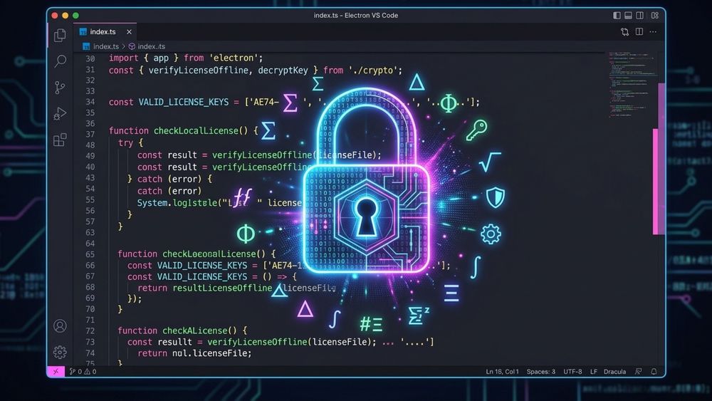 Secure Offline License Verification in Electron Apps: Mitigating JavaScript Tampering Risks