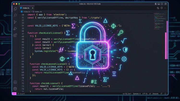 Secure Offline License Verification in Electron Apps: Mitigating JavaScript Tampering Risks